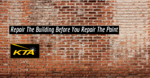 Repair the building before you repair the paint