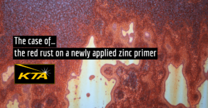 The case of…the red rust on a newly applied zinc primer